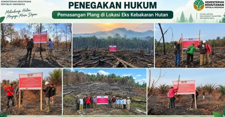 Pemasangan Plan di Lokasi Eks Kebakaran